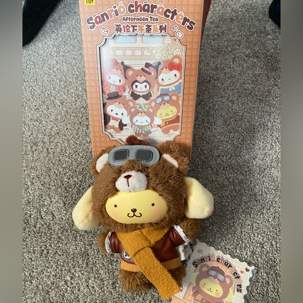 Sanrio Afternoon Tea Plush blind box- Pompompurin